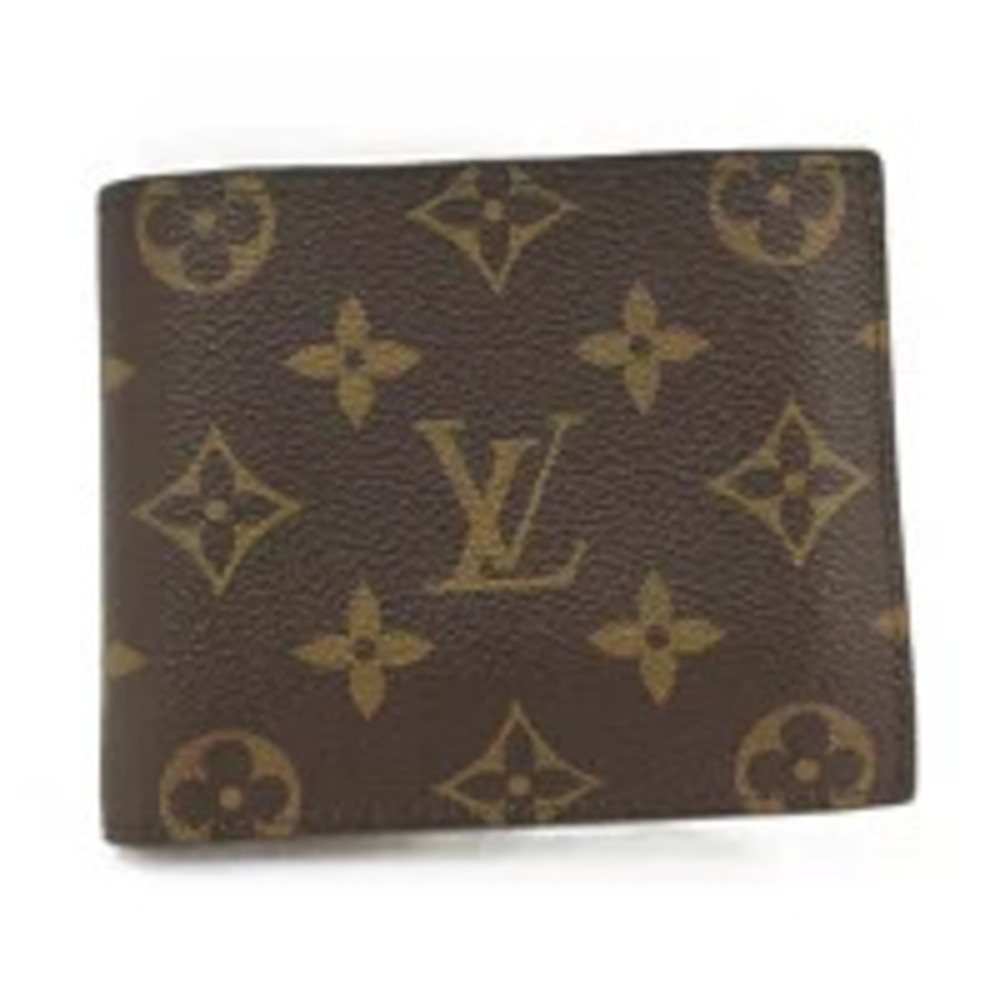 LOUIS VUITTON Portefeuille Marco NM Bi fold Wallet Monogram Brown